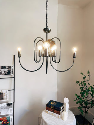Ombre Elegance Lustre en Métal Style Industriel Vintage