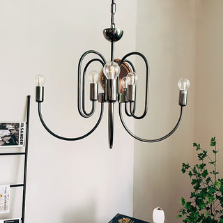 Ombre Elegance Lustre en Métal Style Industriel Vintage