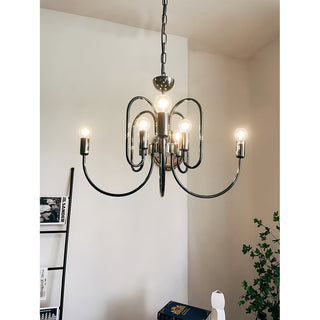 Ombre Elegance Lustre en Métal Style Industriel Vintage