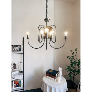 Ombre Elegance Lustre en Métal Style Industriel Vintage