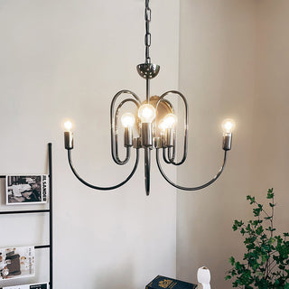 Ombre Elegance Lustre en Métal Style Industriel Vintage