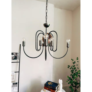 Ombre Elegance Lustre en Métal Style Industriel Vintage