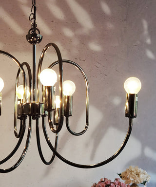 Ombre Elegance Lustre en Métal Style Industriel Vintage