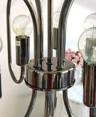 Ombre Elegance Lustre en Métal Style Industriel Vintage