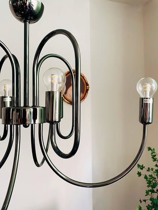 Ombre Elegance Lustre en Métal Style Industriel Vintage