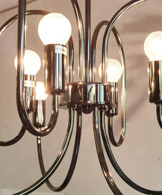 Ombre Elegance Lustre en Métal Style Industriel Vintage