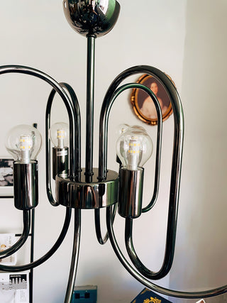 Ombre Elegance Lustre en Métal Style Industriel Vintage