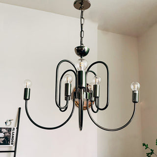 Ombre Elegance Lustre en Métal Style Industriel Vintage