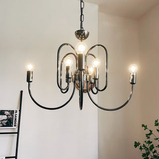 Ombre Elegance Lustre en Métal Style Industriel Vintage