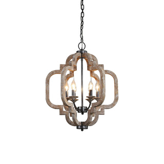 Polar Lampe Suspension en Bois et Métal Style Luxueux Postmoderne