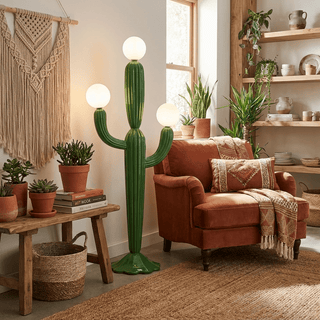 Cactus Glow Floor Lamp-Neutral Decor