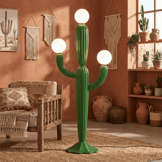 Cactus Glow Floor Lamp-Neutral Decor