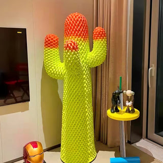 Mello Sculptural Cactus Coat Rack-Neutral Decor