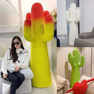 Mello Sculptural Cactus Coat Rack-Neutral Decor