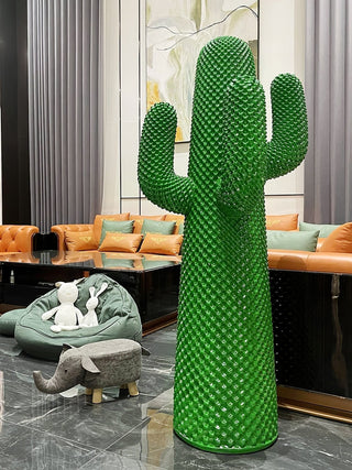 Mello Sculptural Cactus Coat Rack-Neutral Decor
