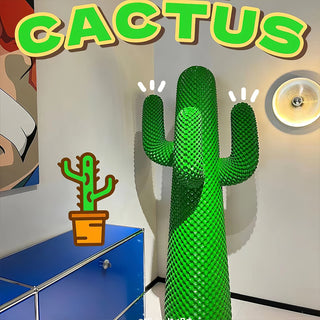 Mello Sculptural Cactus Coat Rack-Neutral Decor