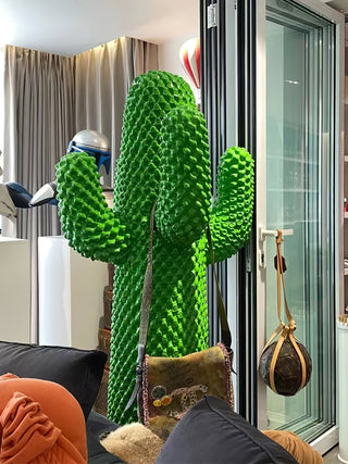 Mello Sculptural Cactus Coat Rack-Neutral Decor