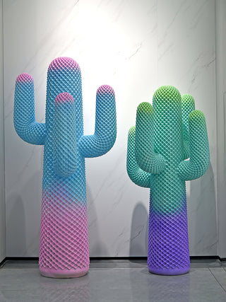 Mello Sculptural Cactus Coat Rack-Neutral Decor