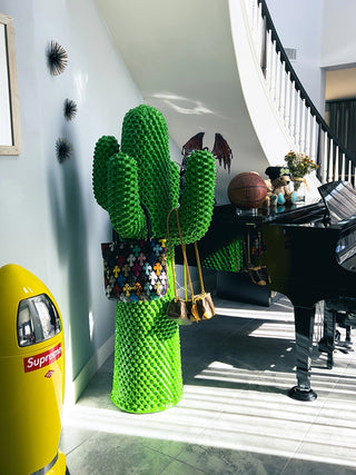 Mello Sculptural Cactus Coat Rack-Neutral Decor