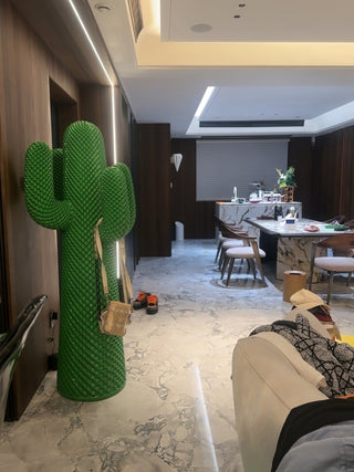 Mello Sculptural Cactus Coat Rack-Neutral Decor