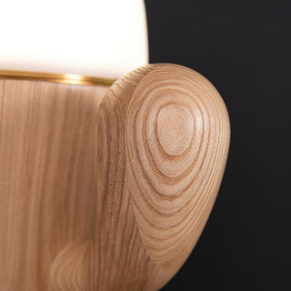 Solivice Lampe de Table en Bois Capricieuse