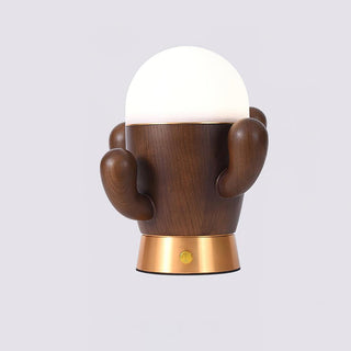 Solivice Lampe de Table en Bois Capricieuse