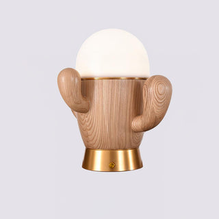 Solivice Lampe de Table en Bois Capricieuse