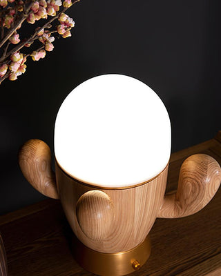 Solivice Lampe de Table en Bois Capricieuse