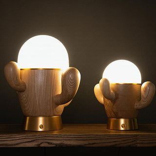 Solivice Lampe de Table en Bois Capricieuse