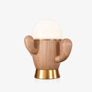 Solivice Lampe de Table en Bois Capricieuse