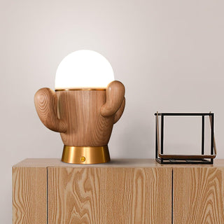 Solivice Lampe de Table en Bois Capricieuse