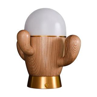 Solivice Lampe de Table en Bois Capricieuse
