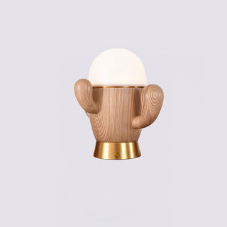 Solivice Lampe de Table en Bois Capricieuse