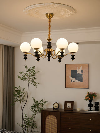 Ordore Lustre en Bois Vintage Traditionnel
