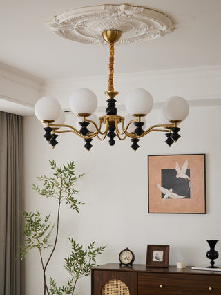 Ordore Lustre en Bois Vintage Traditionnel