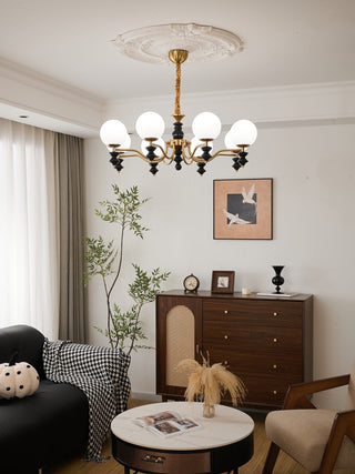 Ordore Lustre en Bois Vintage Traditionnel