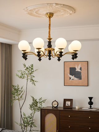 Ordore Lustre en Bois Vintage Traditionnel