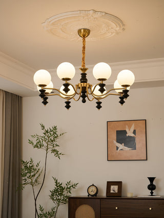 Ordore Lustre en Bois Vintage Traditionnel