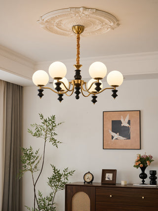 Ordore Lustre en Bois Vintage Traditionnel