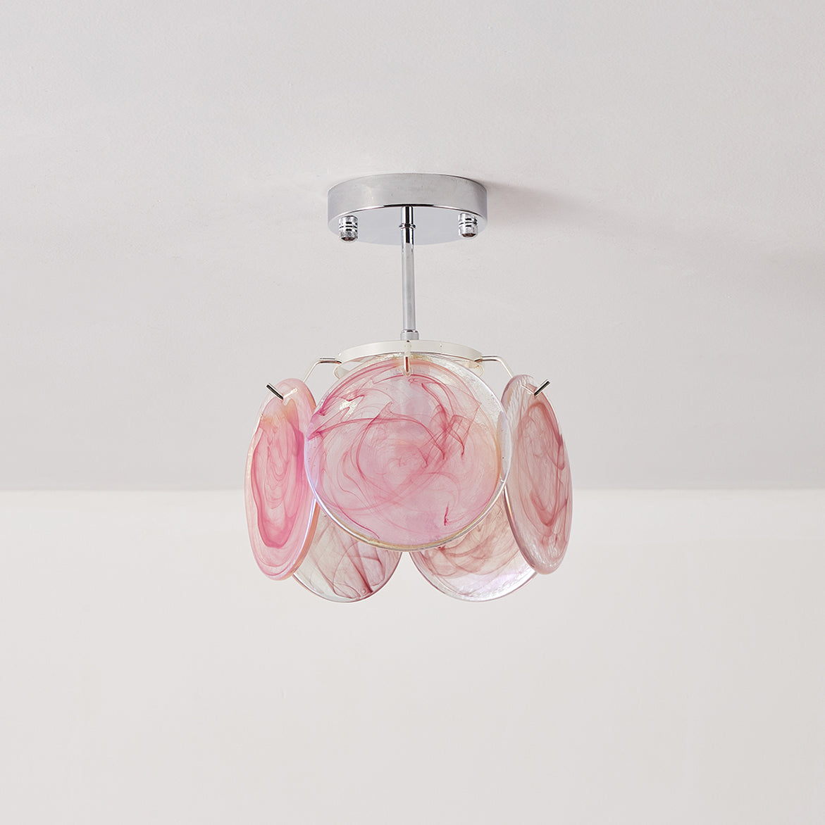 Lenira Ceiling Lamp Blue Art Glass Modern-Neutral Decor