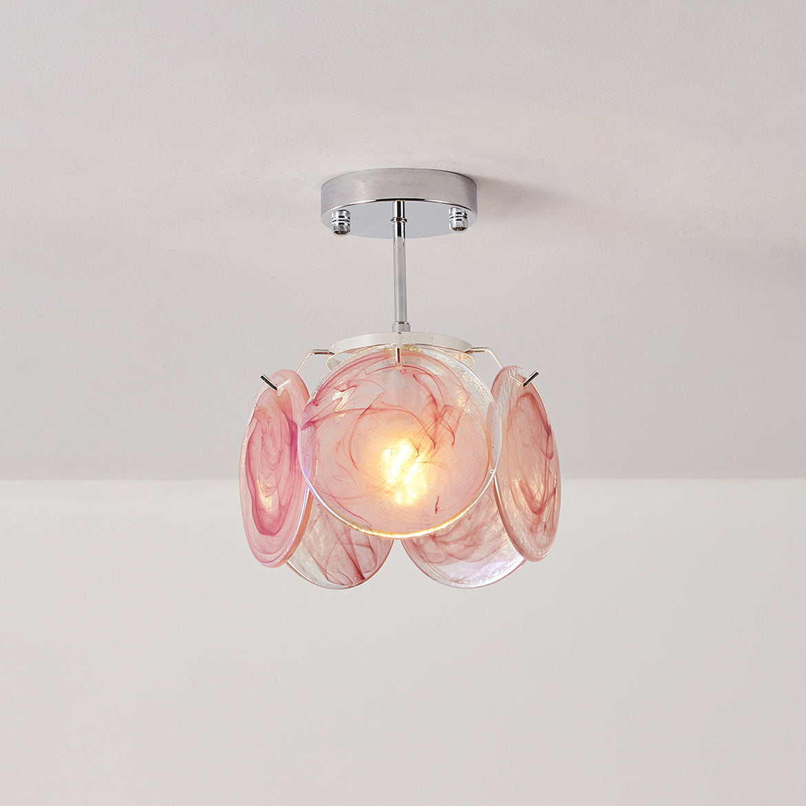 Lenira Ceiling Lamp Blue Art Glass Modern-Neutral Decor