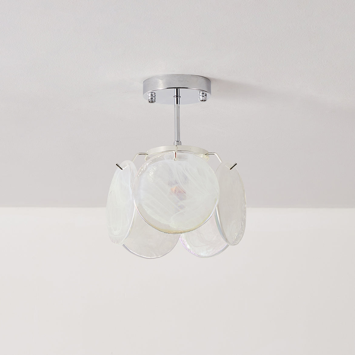 Lenira Ceiling Lamp Blue Art Glass Modern-Neutral Decor