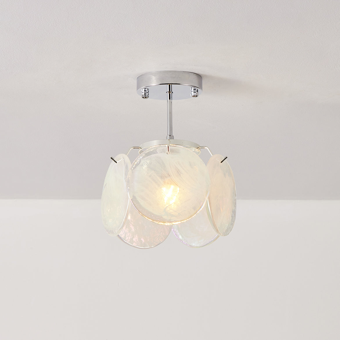 Lenira Ceiling Lamp Blue Art Glass Modern-Neutral Decor