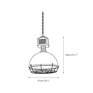 Urbanx Lampe Suspension en Métal Style Industriel Vintage
