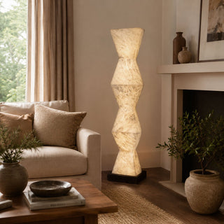 Cairn Alabaster Floor Lamp-Neutral Decor