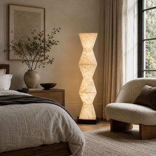 Cairn Alabaster Floor Lamp-Neutral Decor