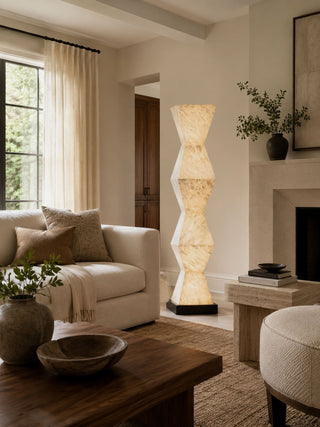 Cairn Alabaster Floor Lamp-Neutral Decor