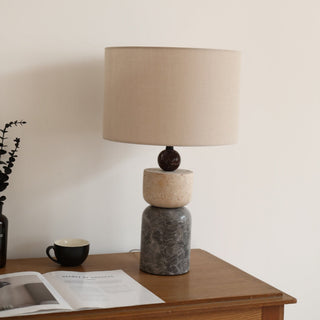 Cairn Marble Table Lamp-Neutral Decor