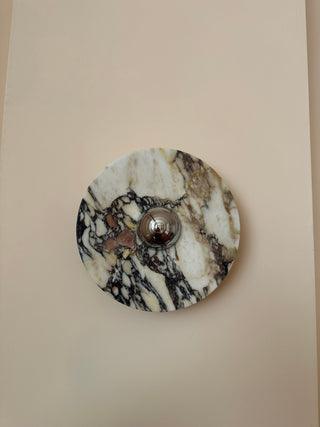 Alter Applique Murale Ronde en Marbre et Métal Style Minimaliste Moderne-Luire