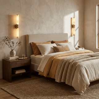 Calcedonia Alabaster Tube Wall Sconce-Neutral Decor